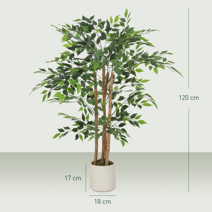 Mākslīgais banjana koks 120 cm, masīvkoka stumbrs