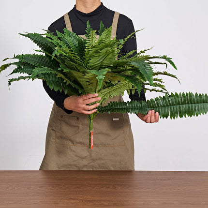 Artificial Boston Fern Bush, 50 In, 96 Fronds, Silk
