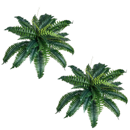 Artificial Boston Ferns, 2-Pack, 31–34 In Hanging