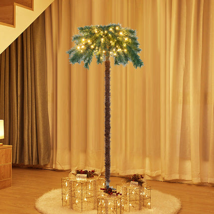 Mākslīgā Ziemassvētku palma 150 cm, 150 silti baltas gaismas diodes