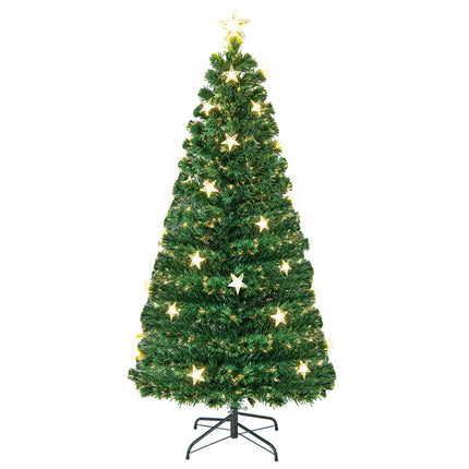 Mākslīgā Ziemassvētku eglīte 150 cm, optiskā šķiedra, 8 režīmi