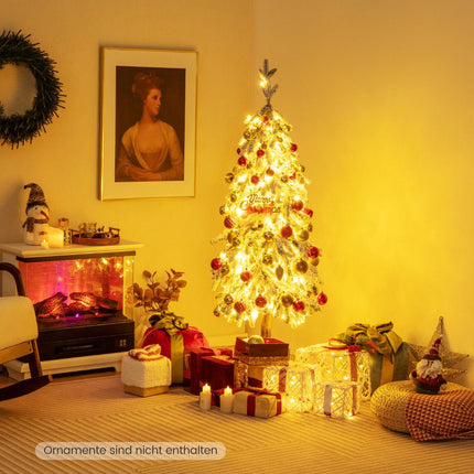 Mākslīgā Ziemassvētku eglīte 150 cm, pūkaina, 160 LED