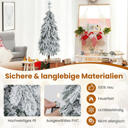 Mākslīgā Ziemassvētku eglīte 150 cm, pūkaina, 160 LED