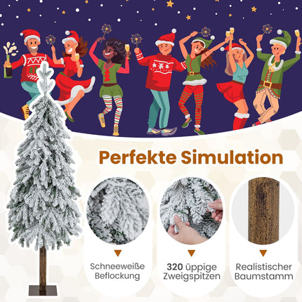 Mākslīgā Ziemassvētku eglīte 150 cm, pūkaina, 160 LED