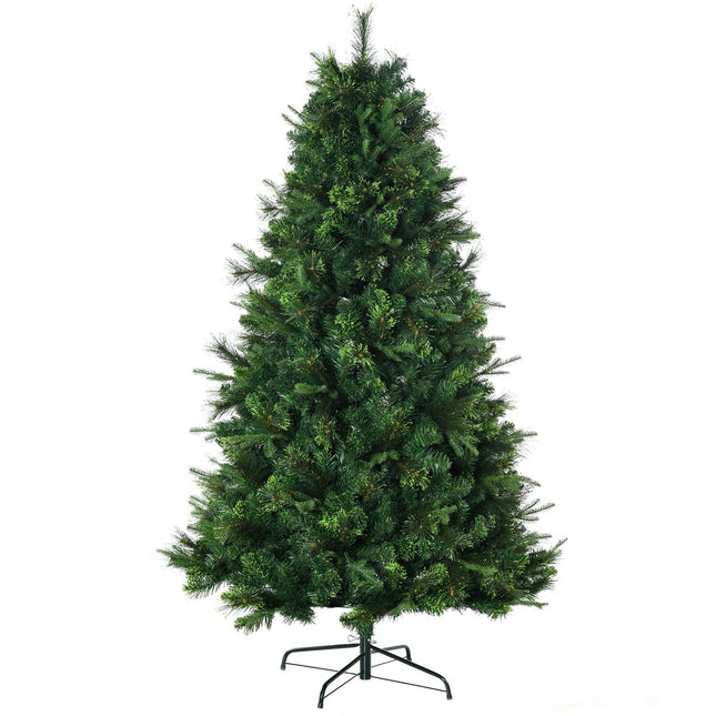 Mākslīgā Ziemassvētku eglīte 180 cm, mākslīgā Ziemassvētku eglīte ar statīvu, mākslīgā egle ar 910 zaru galiem Ziemassvētku ballītei, iekštelpām, zaļa