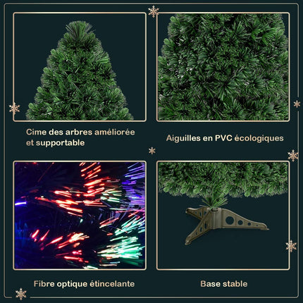Artificial Christmas Tree 180 cm, LED Fiber Optic, 220 Tips