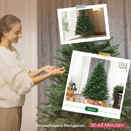 Mākslīgā Ziemassvētku eglīte, 180 cm, priede, 3026 gali