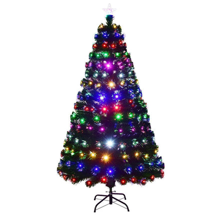 Mākslīgā Ziemassvētku eglīte 210 cm, 280 LED diodes, metāla statīvs