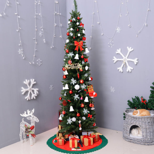 Mākslīgā Ziemassvētku eglīte, 2,1 m, reālistiski plastmasas zari