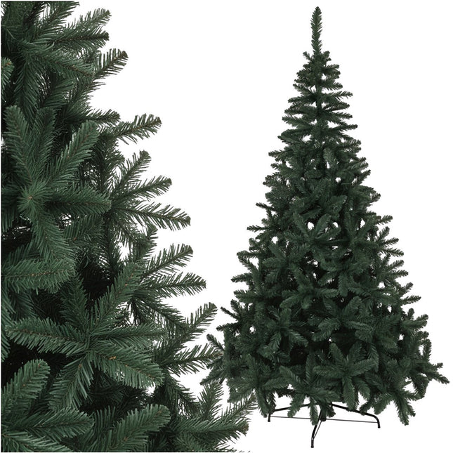 Artificial Christmas Tree 2.1m, Thick Needles, Flame-Retardant