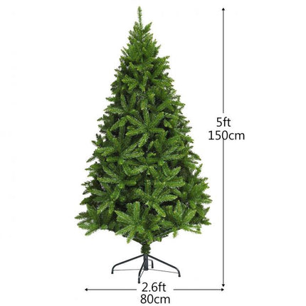 Mākslīgā Ziemassvētku eglīte 1,5 m, LED gaismiņas, 600 uzgaļi