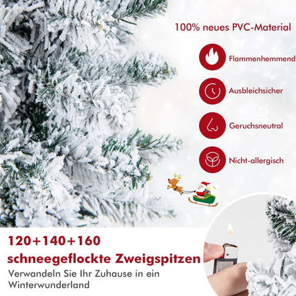 Artificial Christmas Tree Set with Snow, 3 Sizes (90-150 cm)