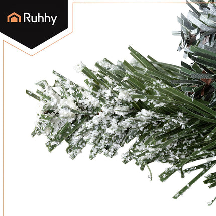 Artificial Christmas Tree, Snow-Covered, 180 cm, Natural Trunk