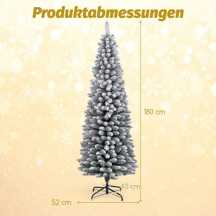 Mākslīgā Ziemassvētku eglīte, sniega klāta, 180 cm, PVC