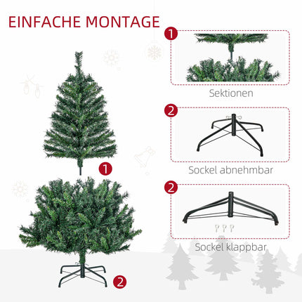 Mākslīgā Ziemassvētku eglīte ar LED diodēm, 120 cm, zaļa