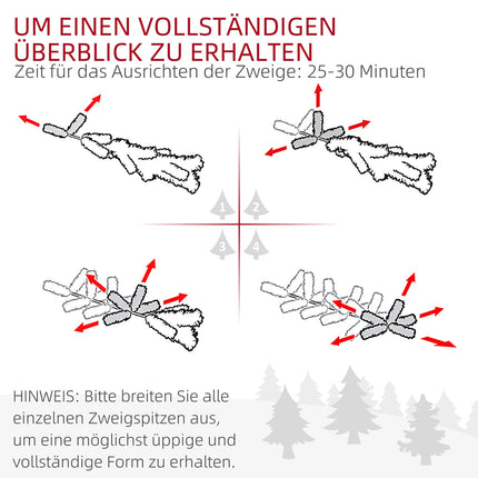 Mākslīgā Ziemassvētku eglīte 180 cm ar 1489 galiem un saliekamu mākslīgo sniegu ar metāla statīvu svētku Ziemassvētku rotājumiem zaļā krāsā