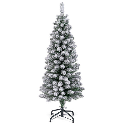 Artificial Christmas tree pencil 120 cm Christmas tree with snow green