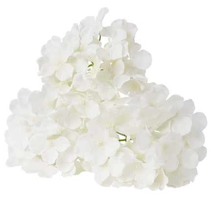 Artificial Hydrangea Flowers, 205 White Silk Stems