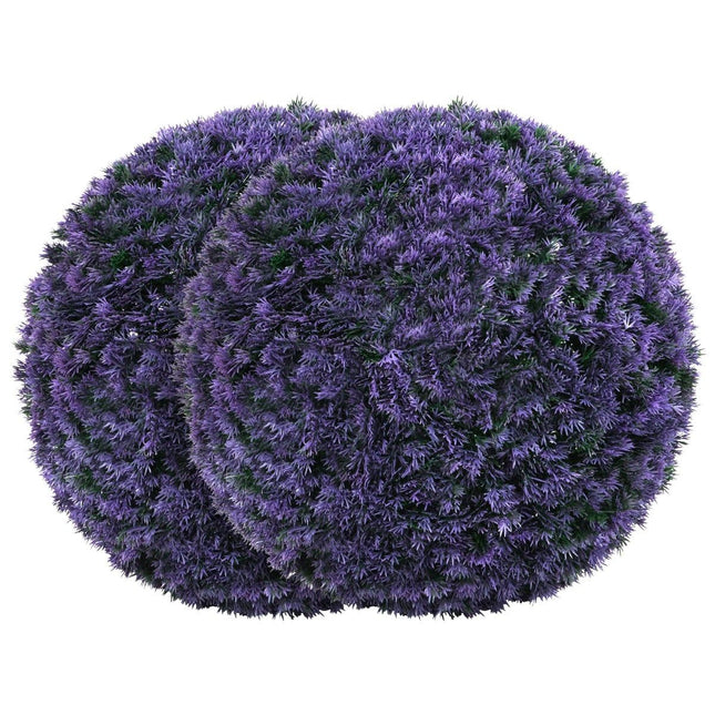 Mākslīgās lavandas bumbiņas, UV izturīgas, 38 cm, 2 gab. komplekts
