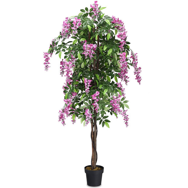 Mākslīgais augs, izmantojama mākslīgā palma, mākslīgā koks, 180 cm, rozā