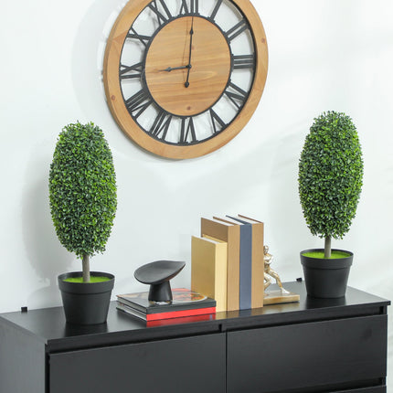 Artificial Plants Set of 2, UV-Resistant, 60 cm Tall