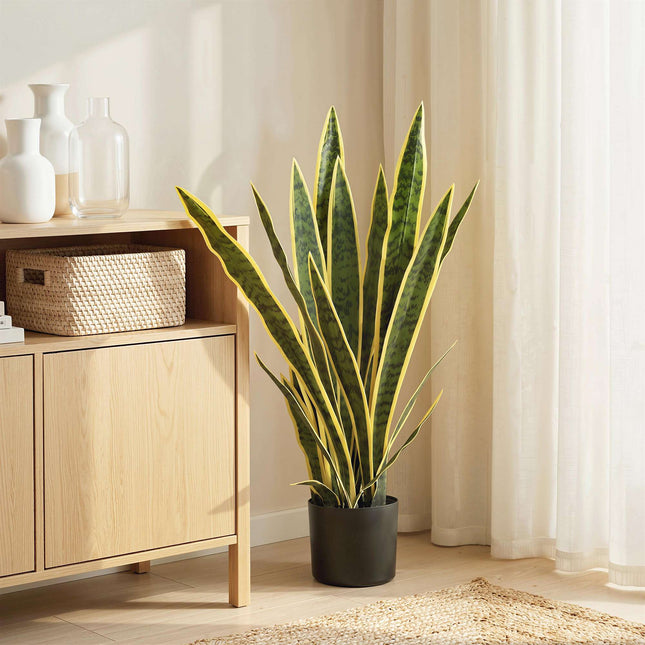 Mākslīgais čūskas augs, 77 cm augsts, podā viesistabai