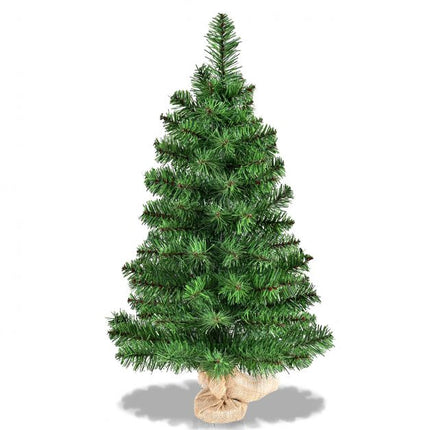 Mākslīgā galda Ziemassvētku eglīte, 90 cm, audekla pamatne, neapgaismota