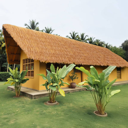 Artificial Thatch Roof Roll 0.4 x 5 m, Waterproof, Fire-Resistant