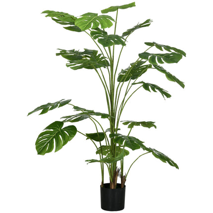 Mākslīgie augi, mākslīgā Monstera Deliciosa, 180 cm mākslīgais augs ar 24 zariem, telpaugs, mākslīgais koks, augu dekors iekštelpām, zaļš