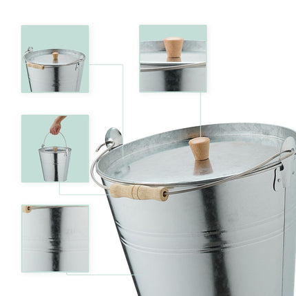 Pelnutrauks ar vāku 12,5 l