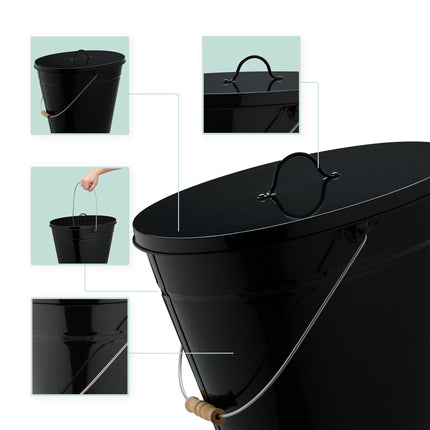 Pelnutrauks ar vāku 18,5 L