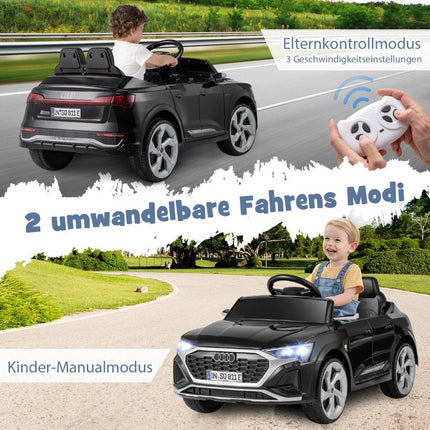 Audi SQ8 bērnu elektromobilis, 12 V, tālvadības pults, melns