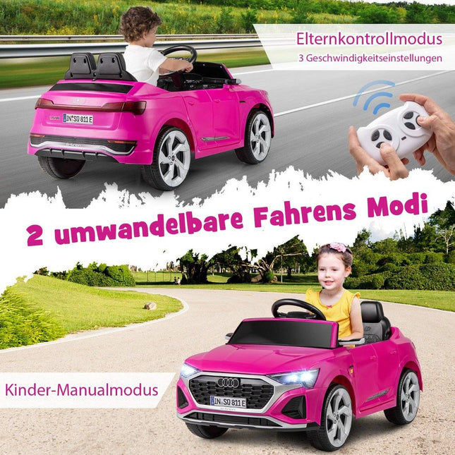 Audi SQ8 bērnu elektromobilis, 12 V, tālvadības pults, rozā
