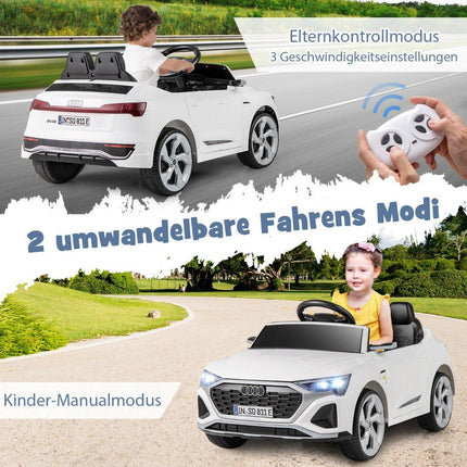 Audi SQ8 bērnu elektromobilis, 12 V, tālvadības pults, balts