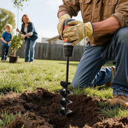 Auger Drill Bit For Planting, 80 x 410 mm, 3/8 Hex