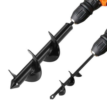 Auger Drill Bit Set of 2, 40x220 and 80x300 mm, 3/8 Hex