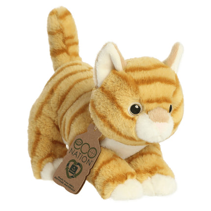 Aurora Eco Nation plīša rotaļu lācītis oranžā krāsā, 15 cm