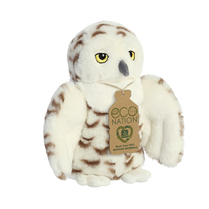 Aurora Eco Nation plīša sniega pūce, 20 cm