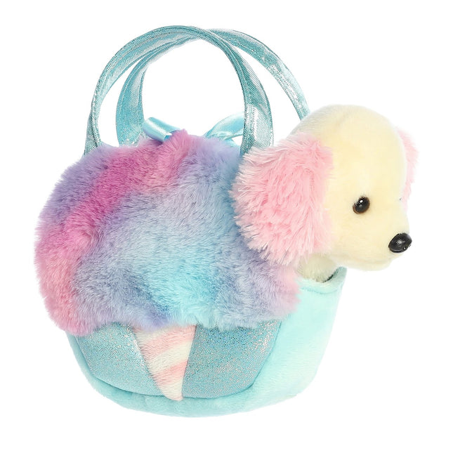 Aurora Fancy Pals plīša suns cukurvates maisiņā, 20 cm
