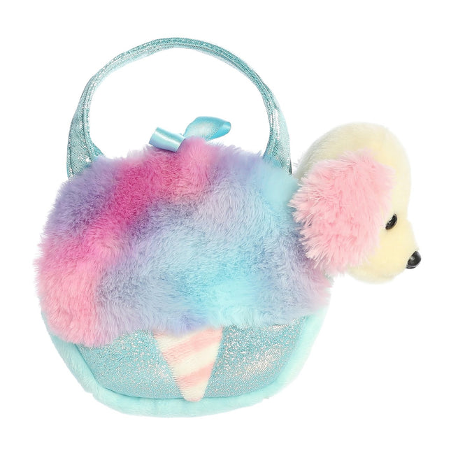 Aurora Fancy Pals plīša suns cukurvates maisiņā, 20 cm