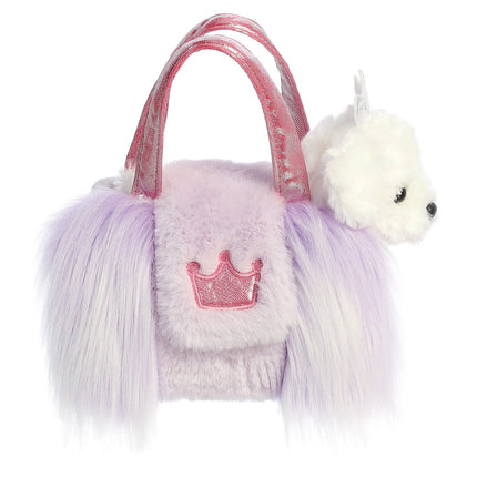 Aurora Fancy Pals mīkstā rotaļlieta - suns somā, 20 cm