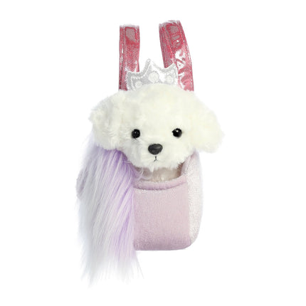 Aurora Fancy Pals mīkstā rotaļlieta - suns somā, 20 cm