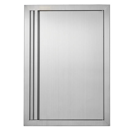 BBQ Access Door, 17x24 In Stainless Steel Flush Mount Recessed Handle
