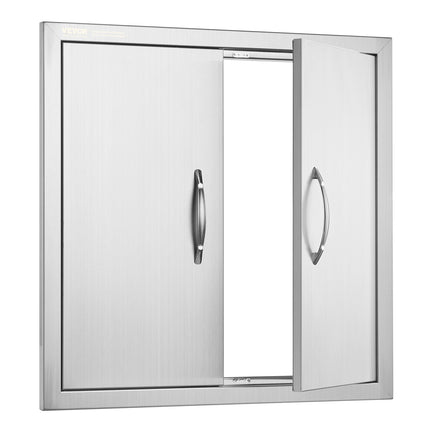 BBQ Access Door, 24x24 in Stainless Steel Double Door