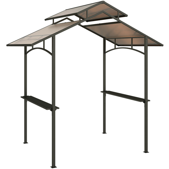 Grila nojume 2,4 x 1,5 m, tērauda rāmis, 2 plaukti