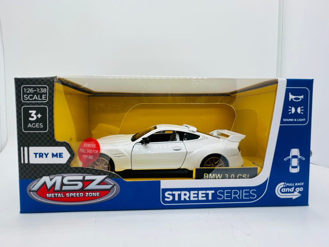 BMW 3.0 CSL die-cast modelis, 1:32 mērogā, kolekcionējama automašīna