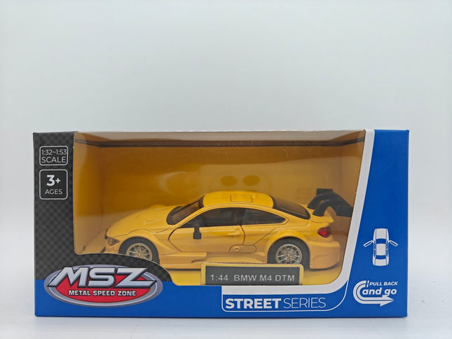 BMW M4 DTM spiedlieta modelis, kolekcionējama automašīna mērogā 1:44