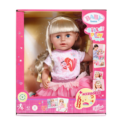 Baby Born Sister lelle Style & Play Blonde, 43 cm