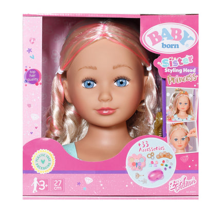 Baby Born Sister lelle ar galvassegu Princesei, 43 cm