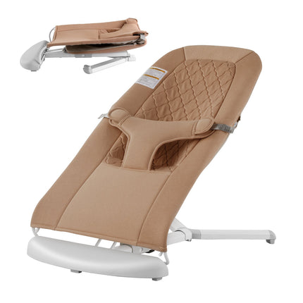 Baby Bouncer Seat, Foldable, 0-9 Months, 3-Point Harness
